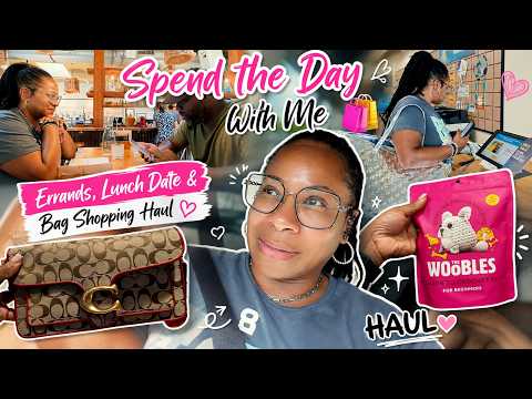 Spend the Day With Me 🛍️ | Errands, Lunch Date & Bag Shopping Haul
