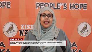Xisbiga wadani oo dhaliilay wasaarada arimaha dibada Somaliland