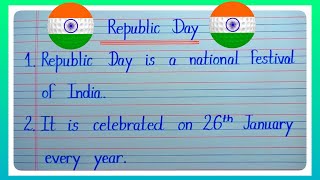 5 Lines Essay On Republic Day In English/Essay On Republic Day/5 Lines Essay On 26 January/ Essay screenshot 2