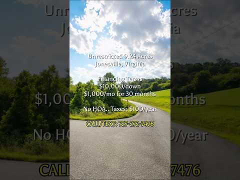 9.24 Acres in Virginia. #land #realestate #landforsale #virginia #property #fyp #landcentury #fypシ