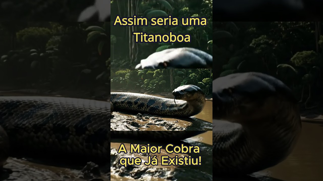 Assim seria uma Titanoboa – A Maior Cobra que Já Existiu!