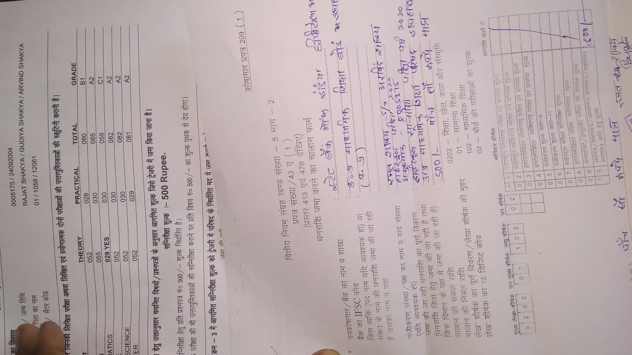 Scrutiny | board copy recheck application form| part|  scrutiny form offline post kaha bheje