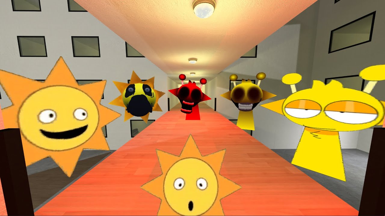 Nightmare Simon's Realm Sprunki Simon Family And Mr. Sun Family Nextbot Gmod