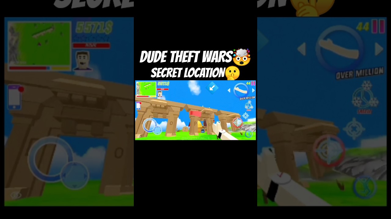 dude theft wars secret location🤯🤫 part -2 