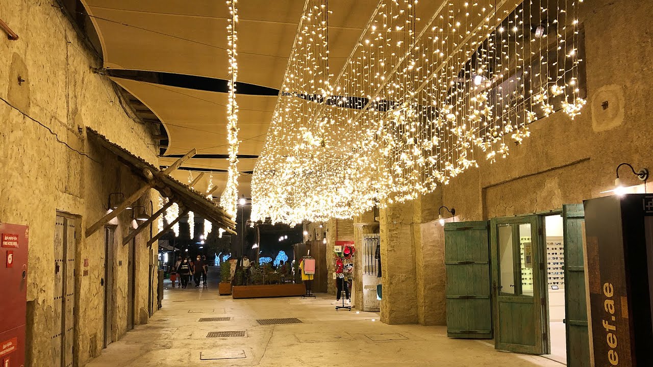 Ramadan Decoration Dubai 2021 | Ramadan Lighting with Arabic Music | HD | Abee Vlog