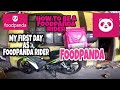 MY FIRST DAY AS FOODPANDA RIDER BUHAY FOODPANDA BUHAY DELIVERY COURIER UNANG ARAW KAY PANDA-V-One