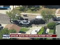 Crash involving pickup truck, police motorcycle in Simi Valley