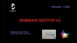 GEOTOP-A | Hodge Laplacians on Sequences | Hannah Santa Cruz