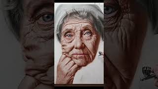 PAINTING WRINKLES with ripped PAPER?! #shorts PAINTING WRINKLES with ripped PAPER?! #shorts