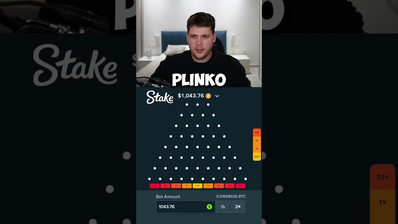 Playing High Risk Stake PLINKO! 