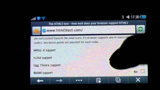 Samsung S8500 DXKE1 Rom Bada 1.2 HTML5 Test part2 of 2 screenshot 2