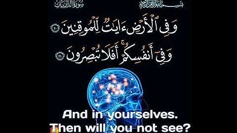 سورة الذاريات آية ٢٠ . ٢١