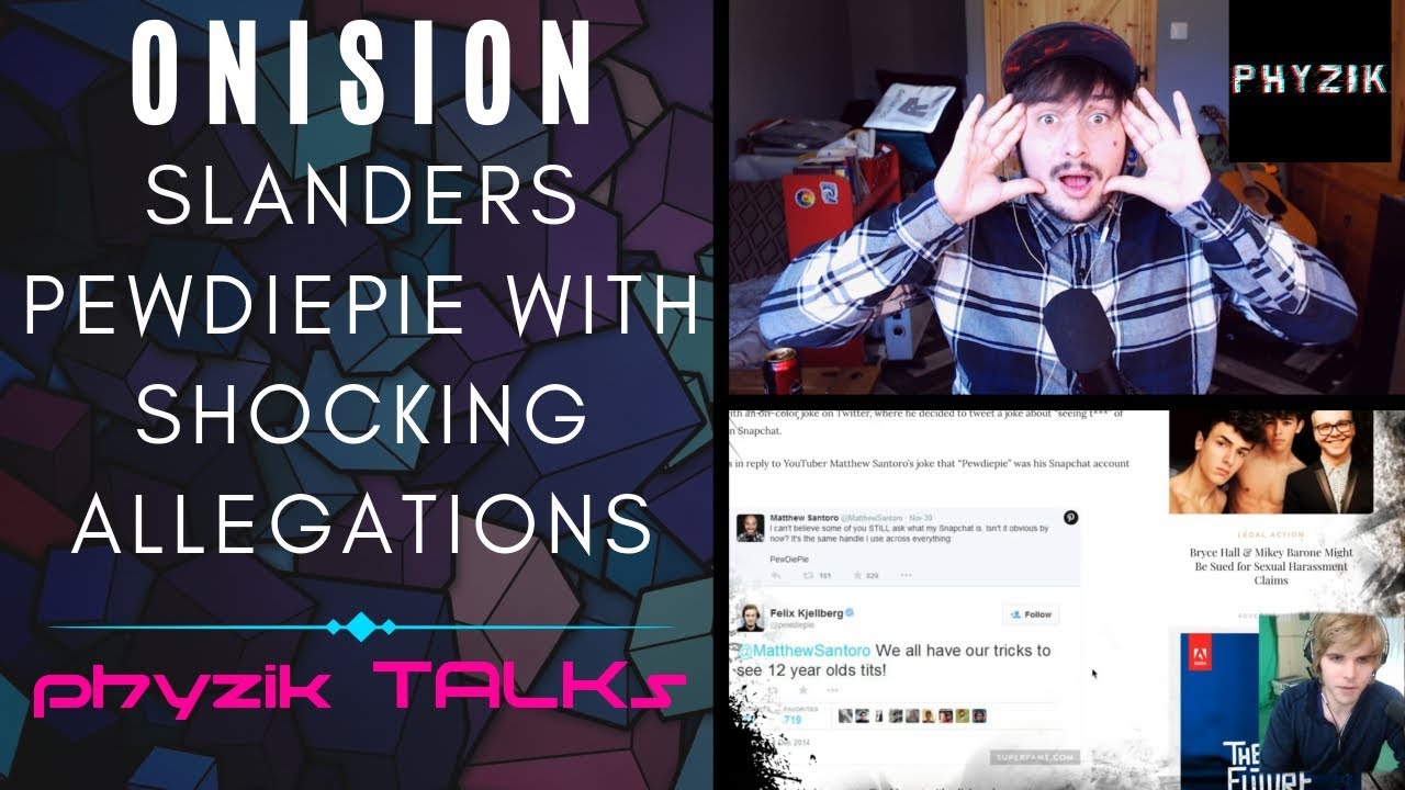 Onision's SHOCKING Attempt to SLANDER PewDiePie - He's Gone too FAR | Phyzik TALKs