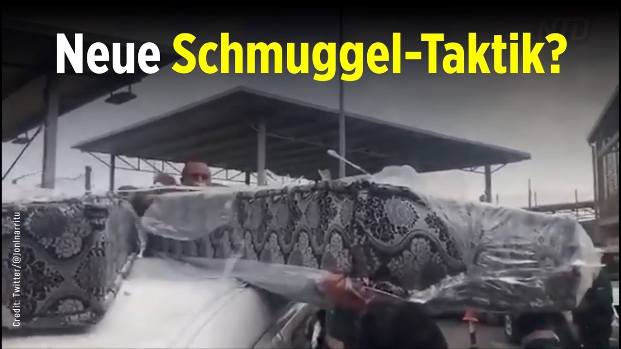 Spanische Grenzschutzbeamte finden Migranten in Matratzen versteckt adidas