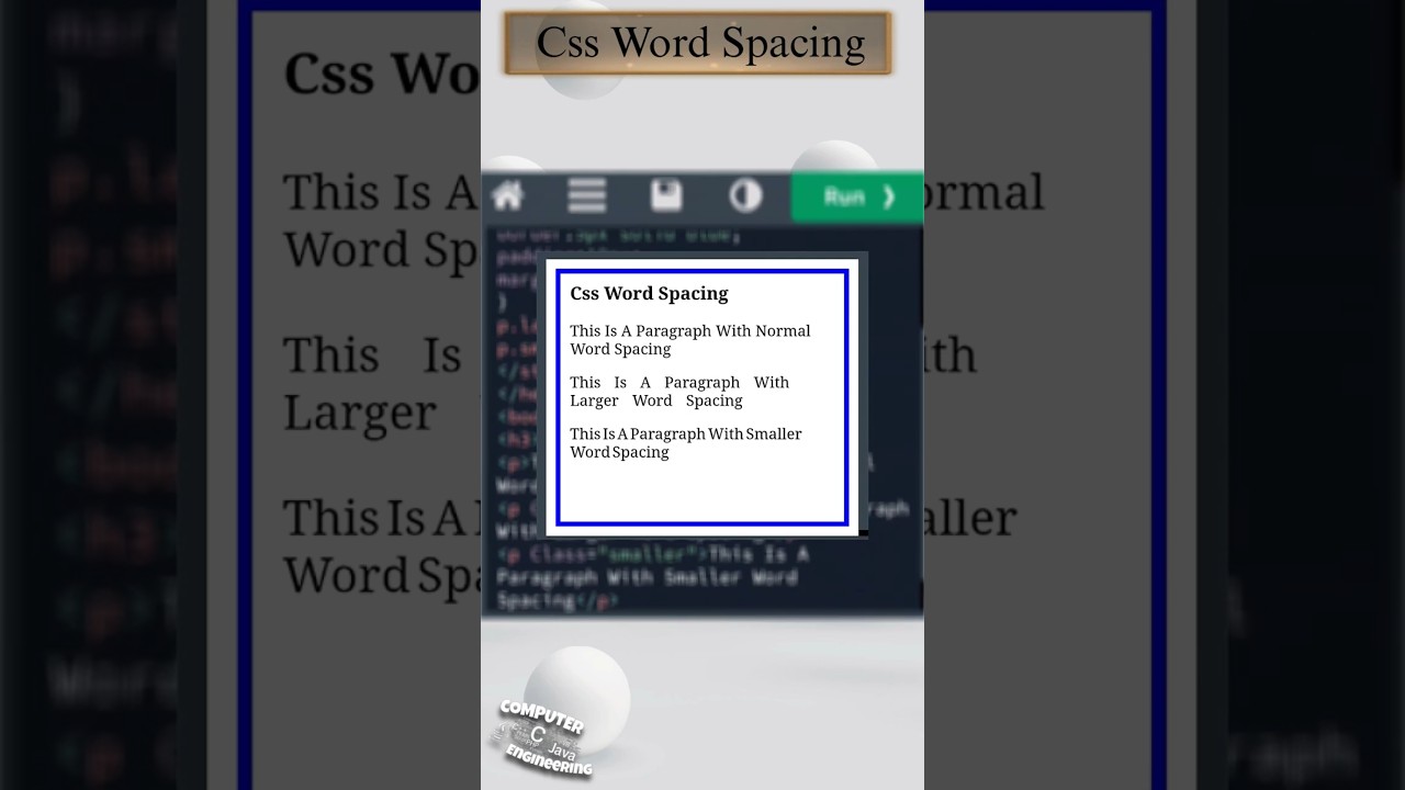 𝐂𝐬𝐬 𝐖𝐨𝐫𝐝 𝐒𝐩𝐚𝐜𝐢𝐧𝐠 | 