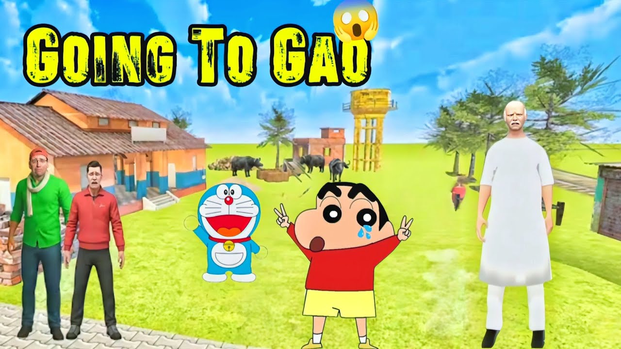 😥 SHINCHAN & Bro Back to DADA’s Village 💥🤩 | Indian Theft Auto Simulator Annha gamerz