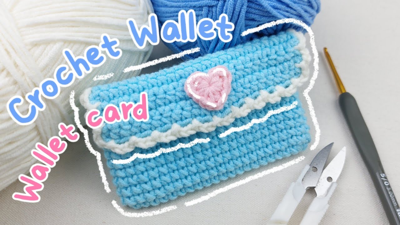 Crochet WALLET | Crochet WALLET CARD | Móc len VÍ TIỀN | Lem'n Do