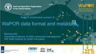WaPOR v3 data format and metadata