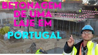 Construção Civil Em Portugal Betonagem De Laje.