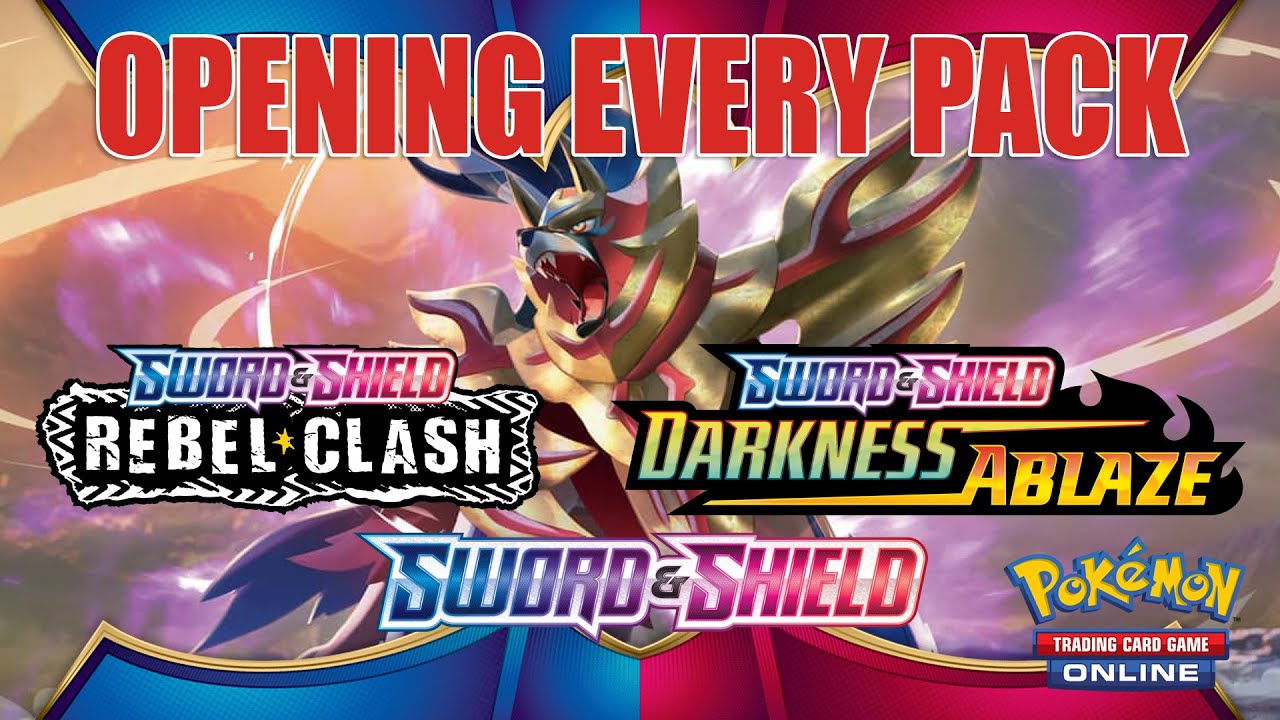 Opening Sword & Shield Base, Rebel Clash and Darkness Ablaze | Pokemon TCG Online!
