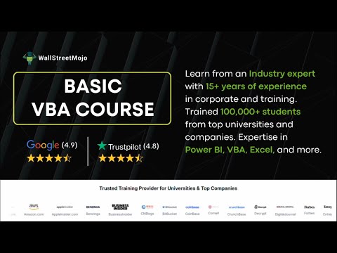 Automate Excel Tasks: Master VBA with WallStreetMojo's Beginner Course! - video from Wallstreetmojo