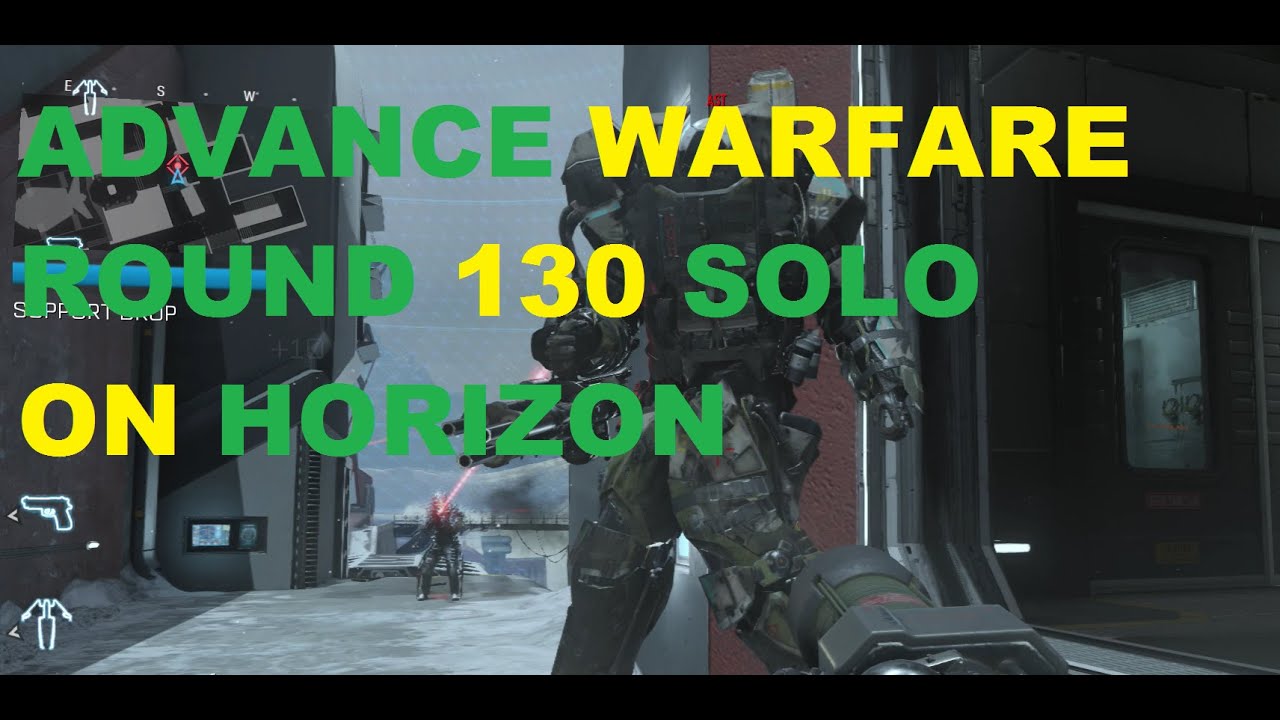 cod advance warfare exo survival ( round 130 SOLO WORLD RECORD ON HORIZON)