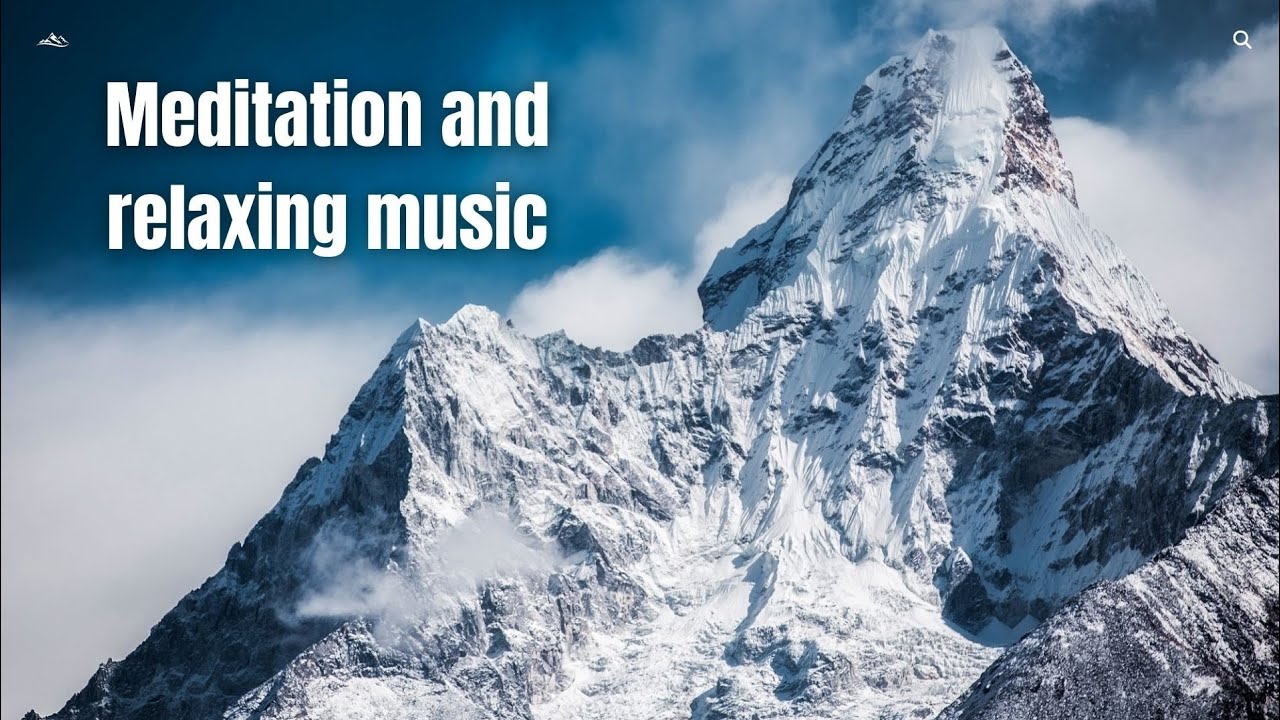  4K Relaxing Music and Video Nature Ambience – River, Forest, Snow, Mountains & Clouds