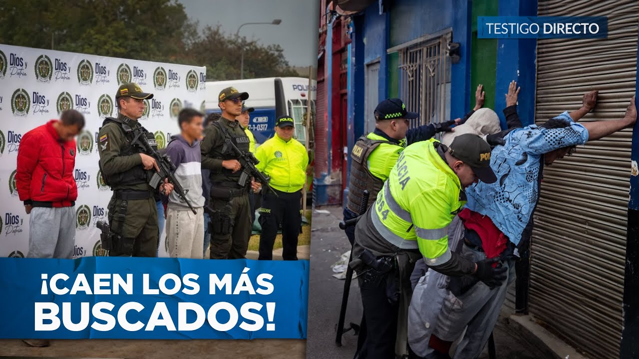 Así fueron CAPTURADOS los 5 Criminales más peligrosos de BOGOTÁ