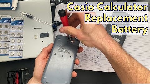 How to replace a battery on Casio calculators