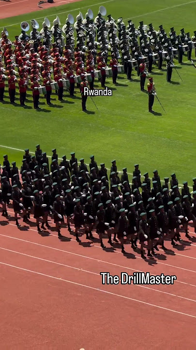Notice the Chinese influence on Rwanda in the salute and marching techniques!
