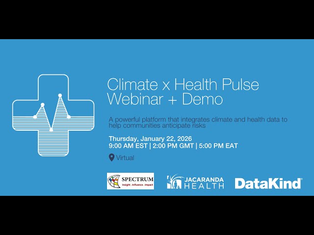 DataKind Climate x Health Pulse Webinar + Demo - YouTube