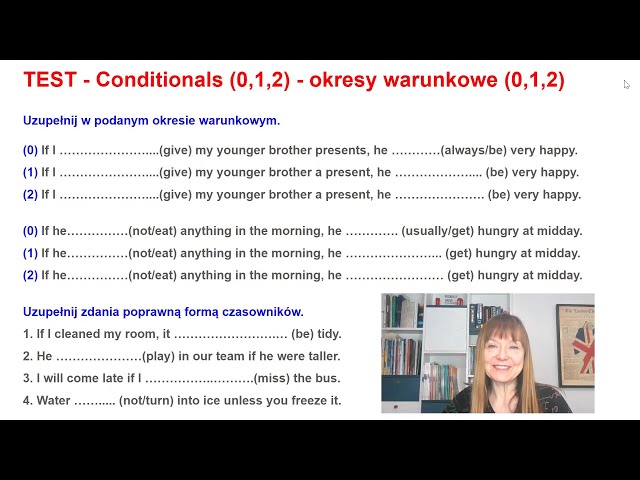 Pierwszy Okres Warunkowy Worksheet Live Worksheets, 58% OFF