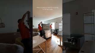 How to Pack a Sofa for Moving in Just 20 Seconds! | Vector Moving Tips