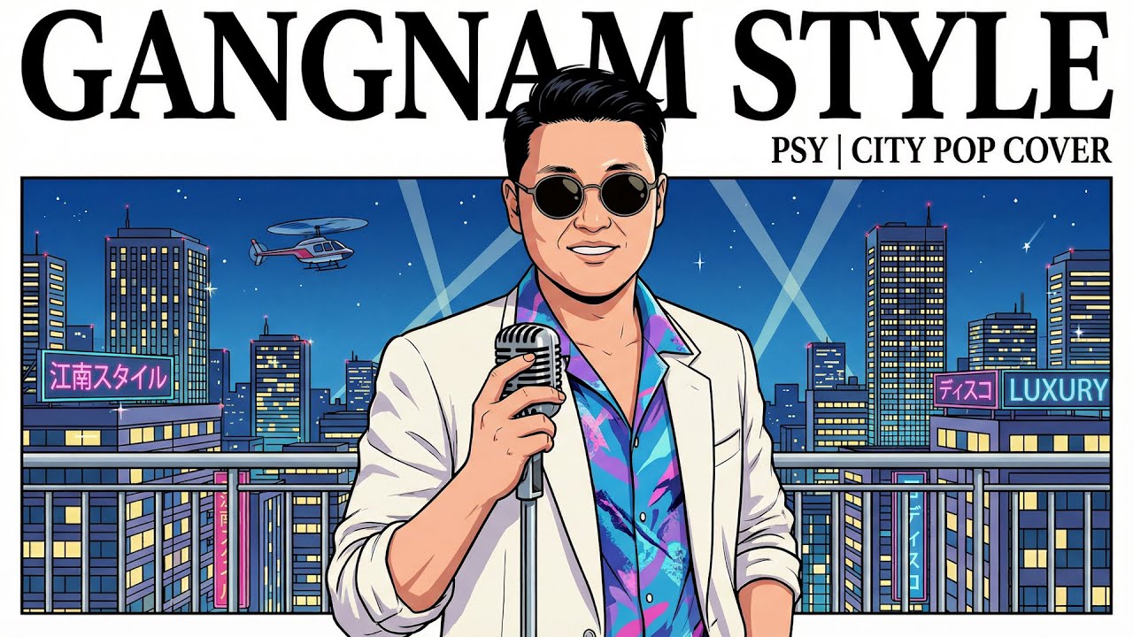 I turned "Gangnam Style" into 80s City Pop and it’s a Vibe 🕶️