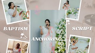 From the welcome to the final blessing 🙏🎤 full anchoring script for baptism 
