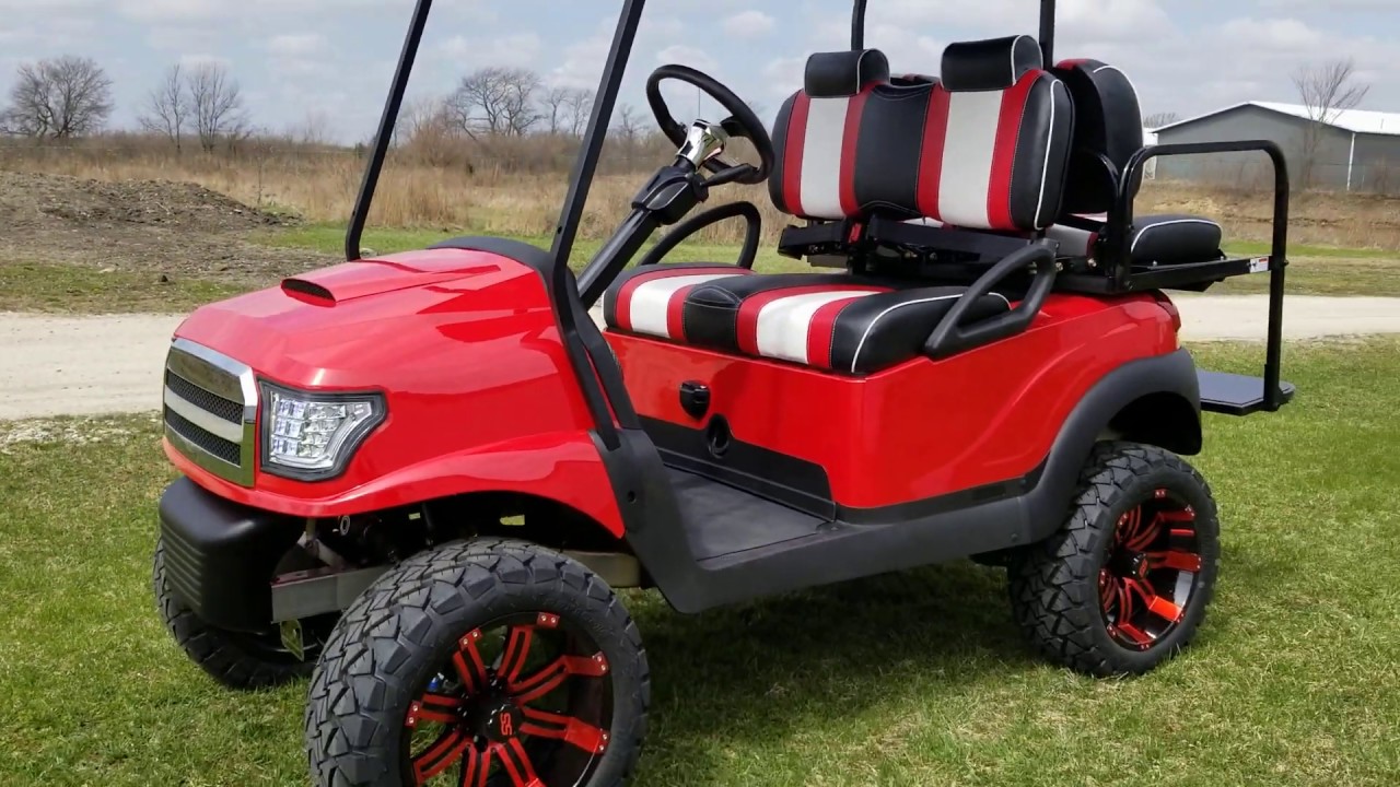 Fully Customized Golf Carts Club Car Reconditioned Jacked Up Fully