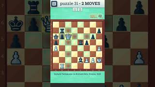 CHESS PUZZLE - 31 ? | Checkmate in two moves | Chess, Chess Strategy, Chess Game, Chess Puzzles screenshot 3