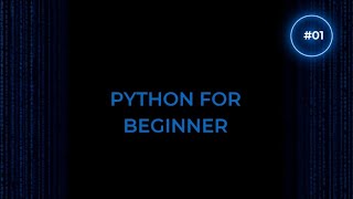 Introduction to python + basic setup