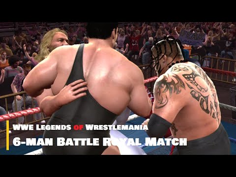WWE Legends Of Wrestlemania 6 Man Battle Royal Match 