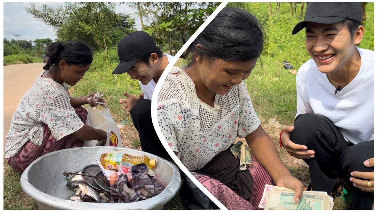 ငါးရောင်းနေရပေမဲ့ စိတ်ထားကောင်းတဲ့အစ်မ