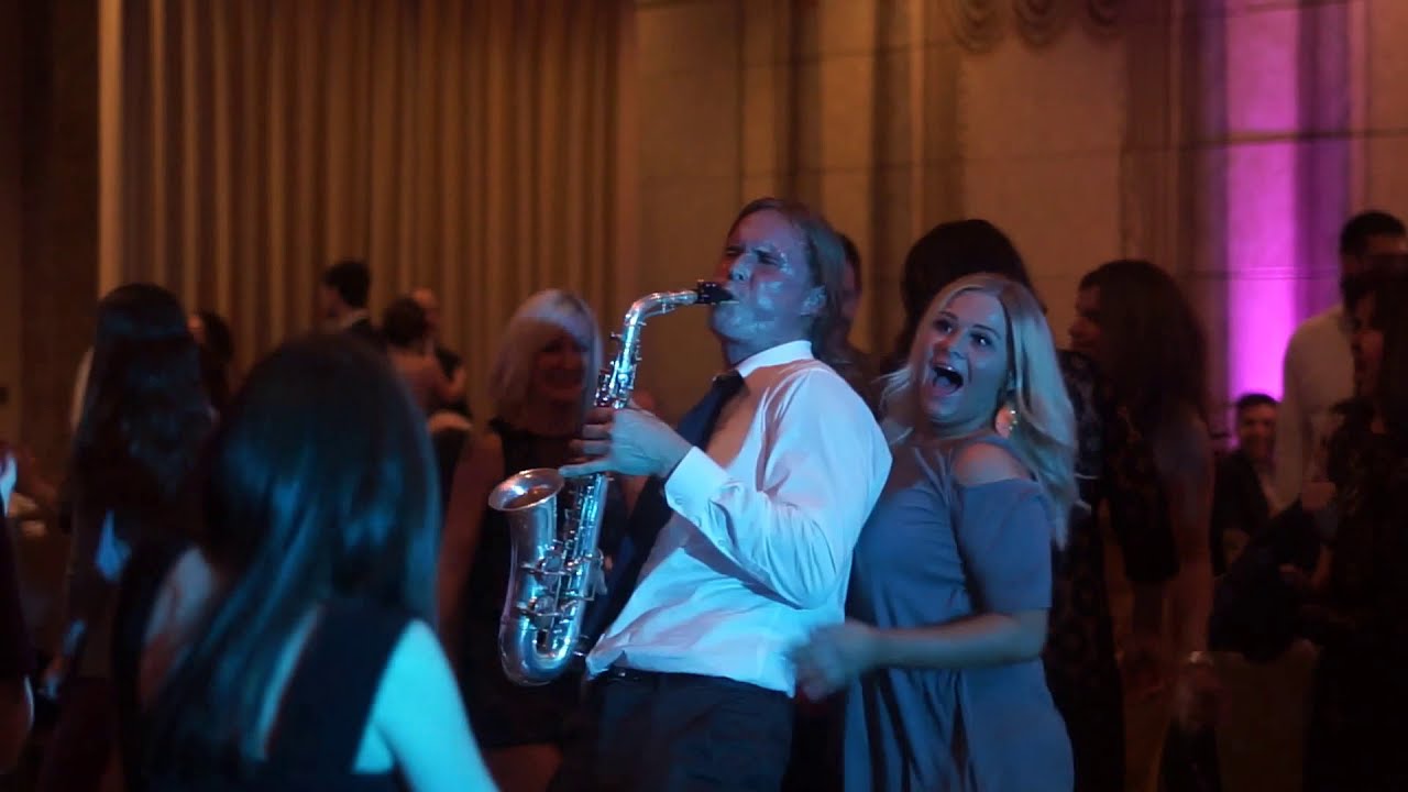 Funny Wedding Saxophone Dance Floor Moment