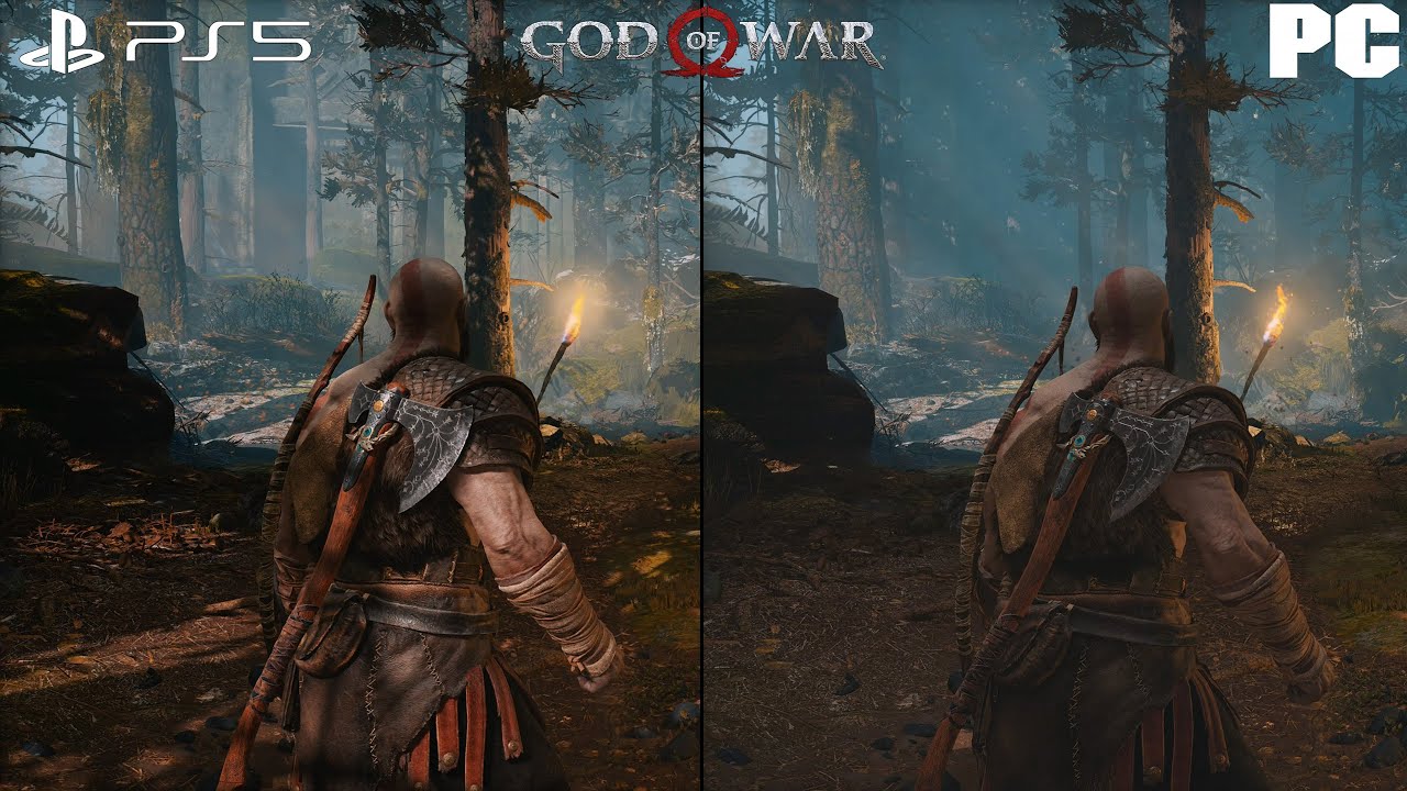 God of War: PC Vs. PS5 4K Graphics & Gameplay 