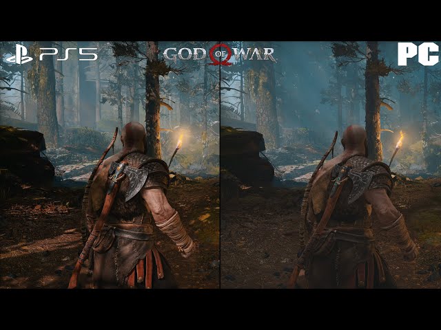 God of War PC RTX 3080 vs PS5 4K 60 FPS Graphics Comparison 