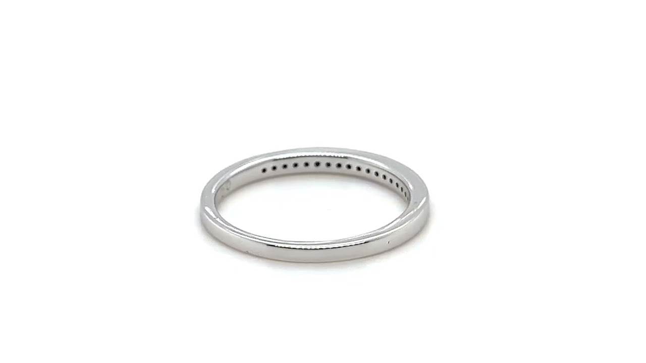 Diamond Channel Half Eternity Ring 0.15ct G/SI 18k White Gold 2.3mm