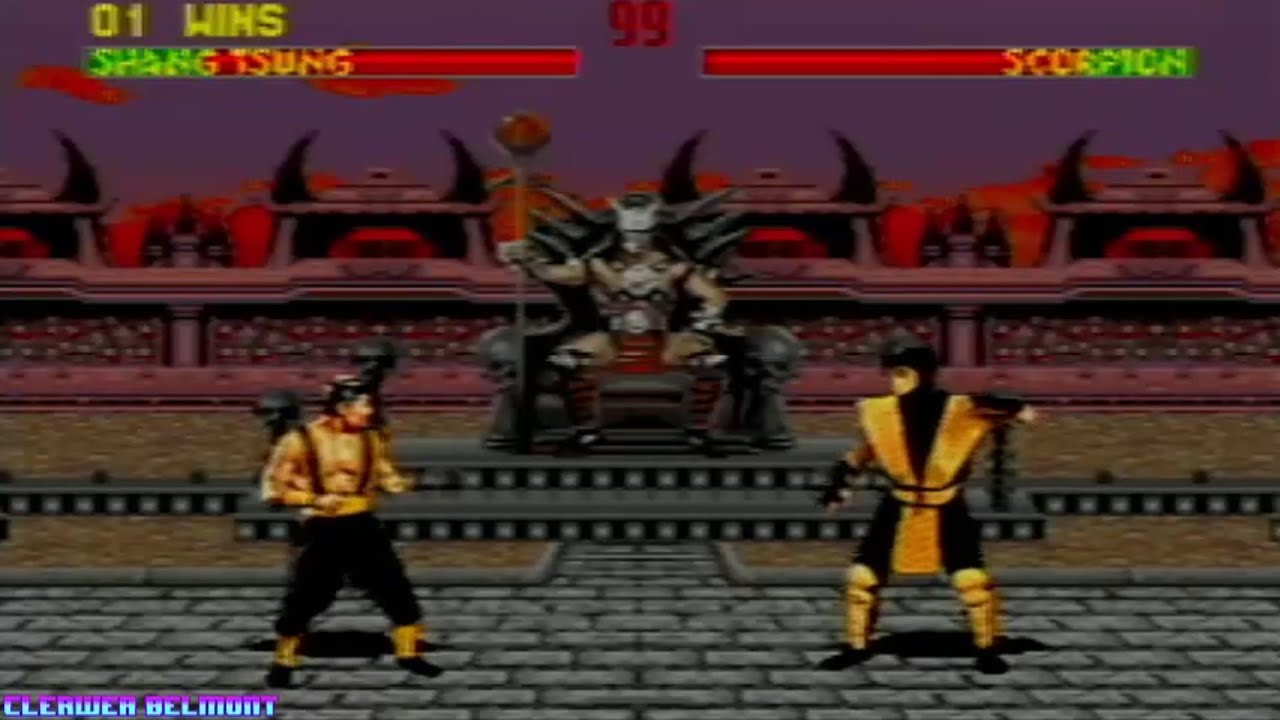 Mortal Kombat II (SEGA Mega Drive/Genesis) Shang Tsung Playthrough - Played on real hardware