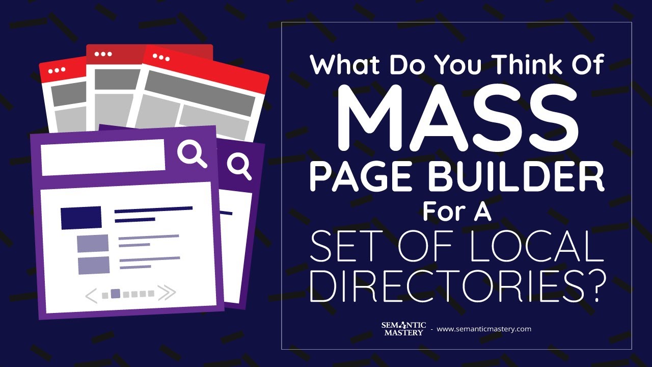 What Do You Think Of Mass Page Builder For A Set Of Local Directories?
