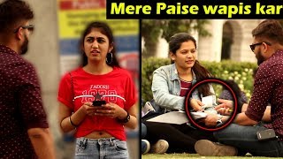 Taking Donation From Cute Girls | Prank with a Twist | Unglibaaz