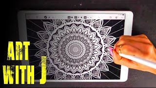 How To Draw MANDALA With I Pad Pro / Tutorial  #01 screenshot 3