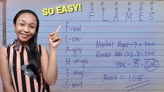 HOW TO PLAY FLAMES? HOW TO FLAMES? PAANO MAG-FLAMES? PAANO MAGLARO NG FLAMES?🤔 FLAMES GAME TUTORIAL screenshot 2