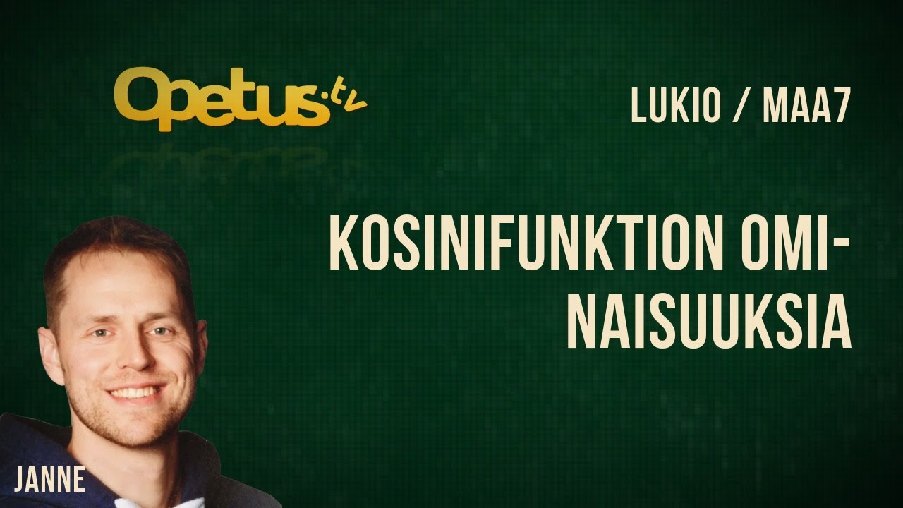 Kosinifunktion ominaisuuksia